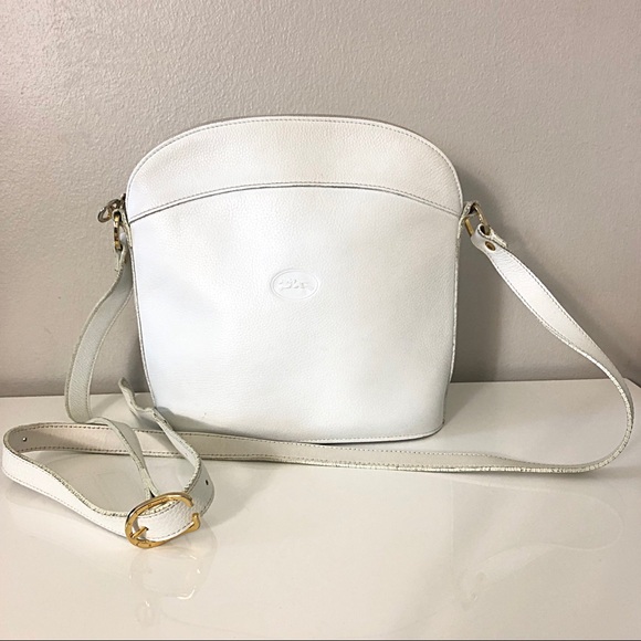 ⛔️SOLD⛔️Vintage Longchamp White Leather Crossbody - Picture 16 of 16